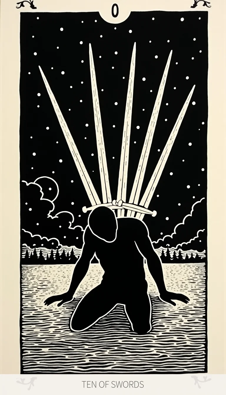 Ten of Swords — Ember Tarot