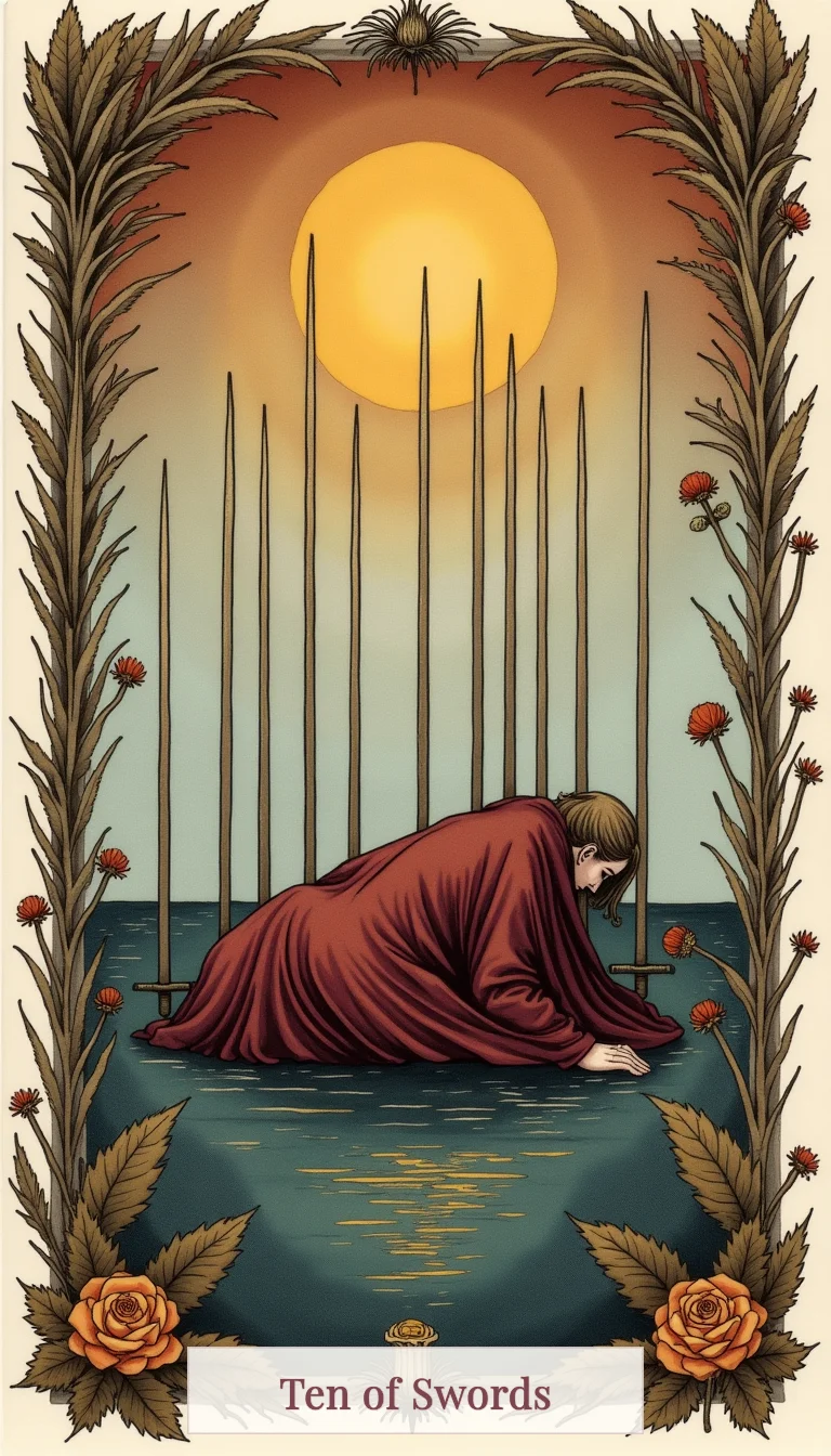 Ten of Swords — Lantern Tarot